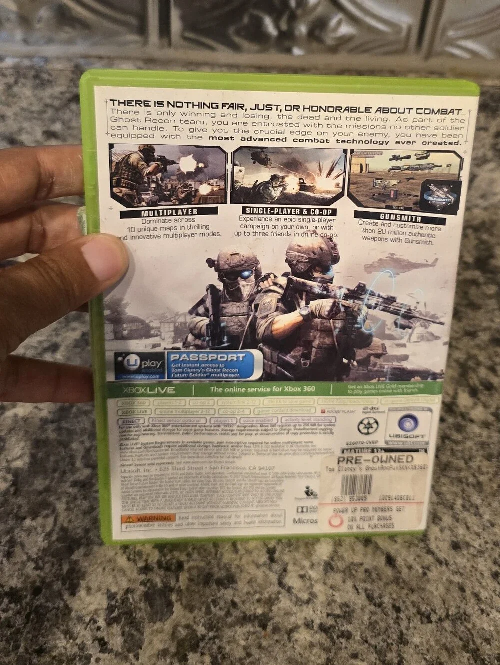 Ubisoft Tom Clancy's Ghost Recon Future Soldier Xbox 360 2012 Shooter Multiplay